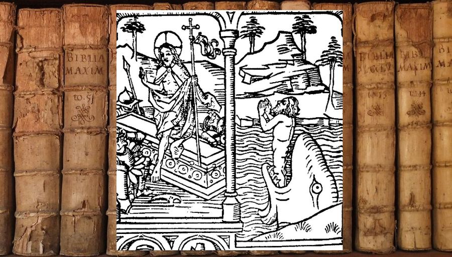 Lire les Ecritures : une gravure du XVe siècle